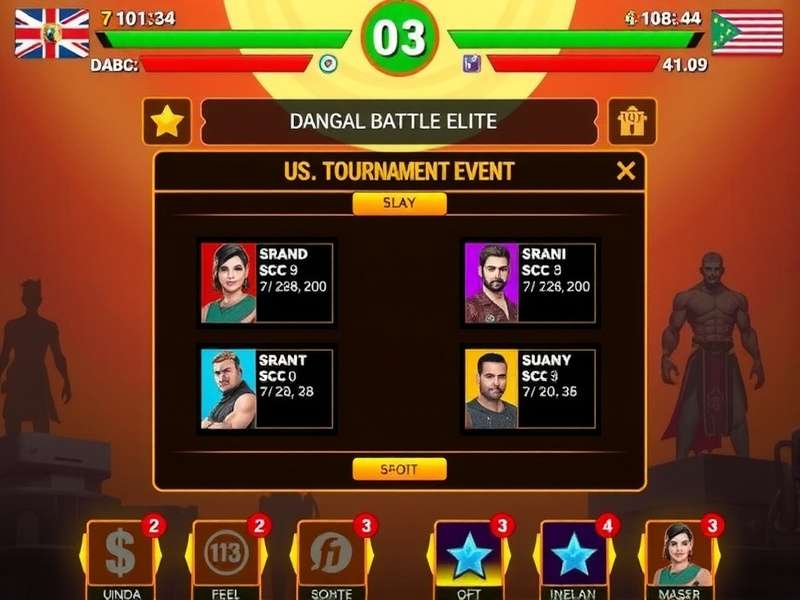 Dangal Battle Elite character selection screen
